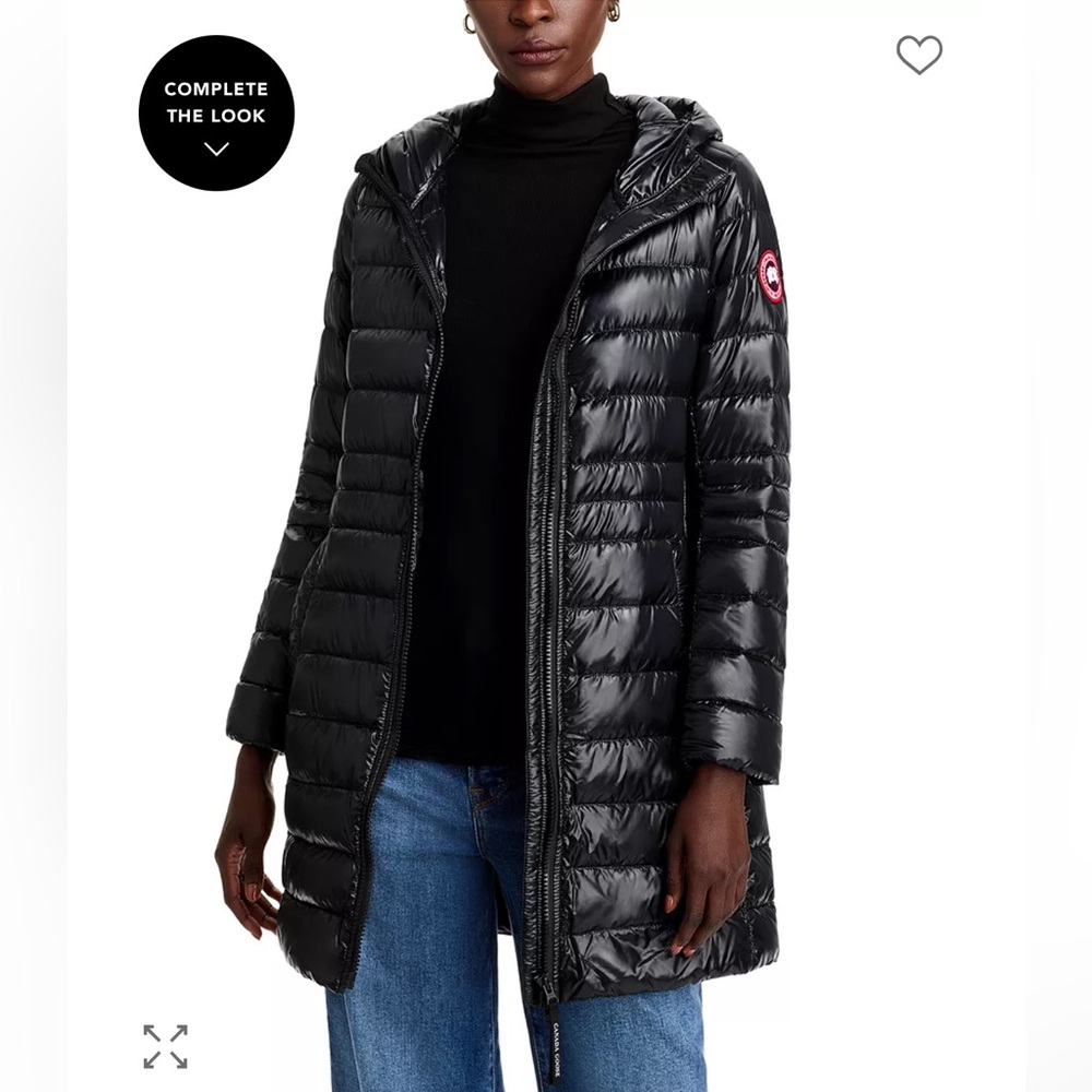 Canada Goose Black Quilted Hooded Packable Down Coat
